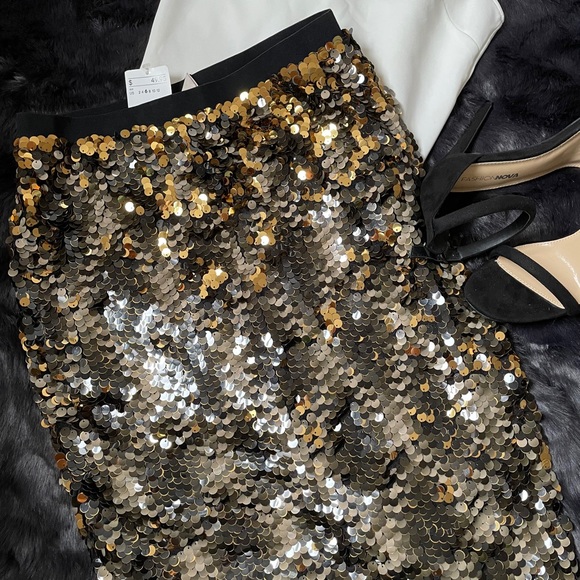 H&M Double Sequin Pencil Skirt - Picture 2 of 7